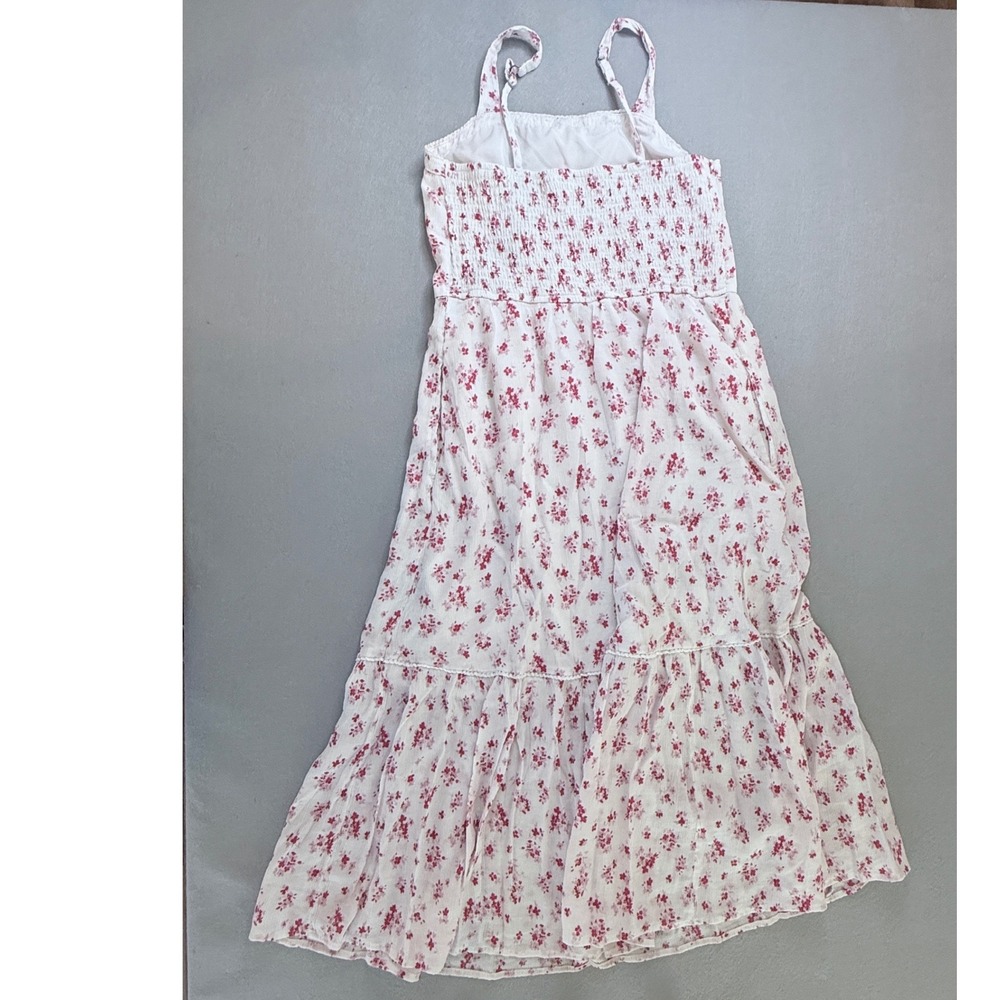 Abercrombie Kids Floral Maxi Dress Pink White Girls Size 15/16 - Picture 6 of 6